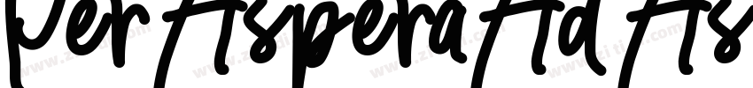 Per Aspera Ad Astra字体转换